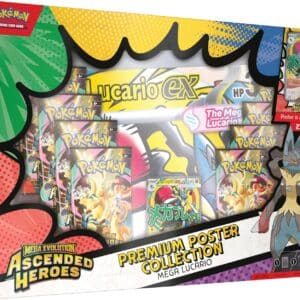 Pokémon TCG: Mega Evolution—Ascended Heroes – Premium Poster Collection—Mega Lucario