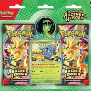 Pokemon TCG: Mega Evolution: Ascended Heroes: Paquete de 2 Sobres Erika