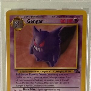 1999 Pokemon Fossil Gengar , PSA 7